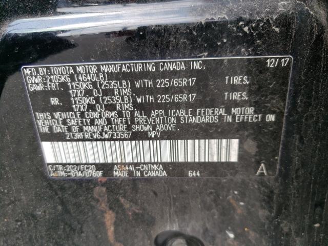 Photo 9 VIN: 2T3RFREV6JW733567 - TOYOTA RAV4 ADVEN 