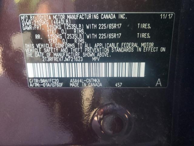 Photo 13 VIN: 2T3RFREV7JW721623 - TOYOTA RAV4 ADVEN 