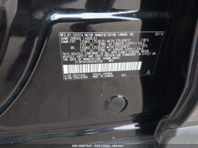 Photo 8 VIN: 2T3RFREV9EW185358 - TOYOTA RAV4 