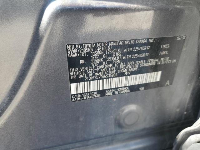 Photo 11 VIN: 2T3RFREV9GW535882 - TOYOTA RAV4 XLE 