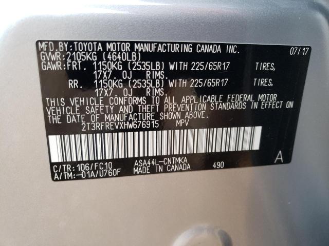 Photo 9 VIN: 2T3RFREVXHW676915 - TOYOTA RAV4 XLE 