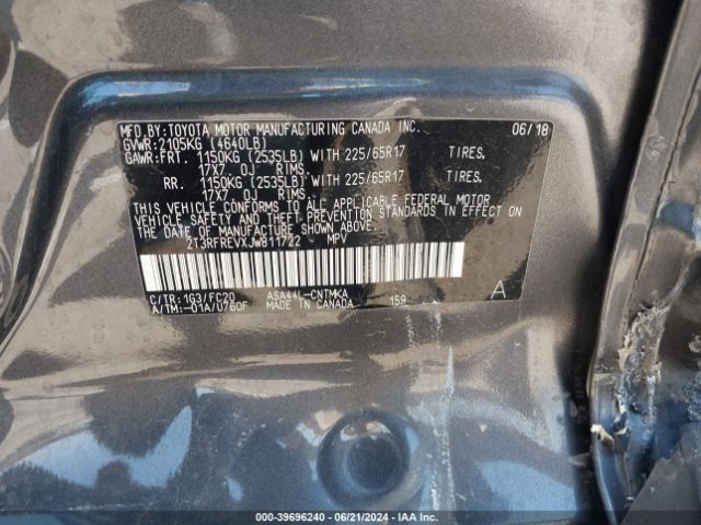 Photo 8 VIN: 2T3RFREVXJW811722 - TOYOTA RAV4 