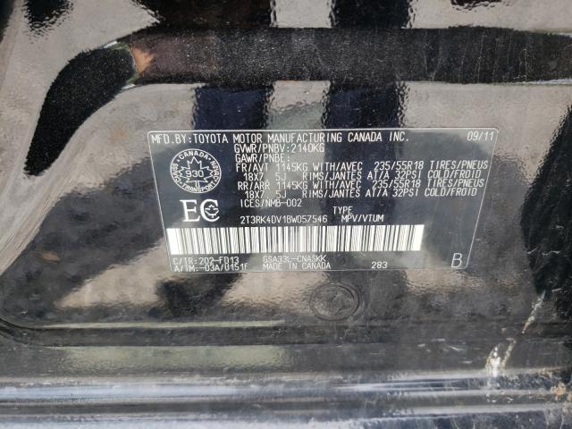 Photo 9 VIN: 2T3RK4DV1BW057546 - TOYOTA RAV4 SPORT 