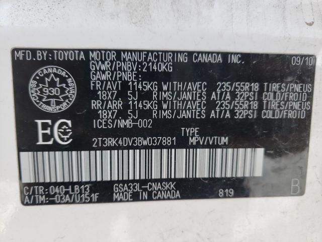 Photo 13 VIN: 2T3RK4DV3BW037881 - TOYOTA RAV4 