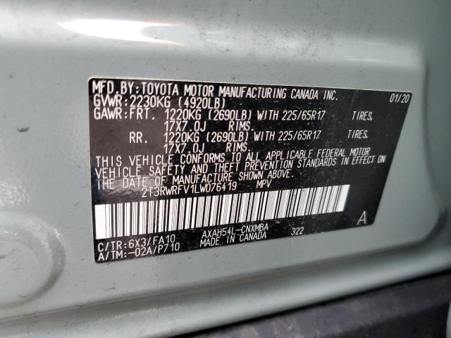 Photo 11 VIN: 2T3RWRFV1LW076419 - TOYOTA RAV4 XLE 