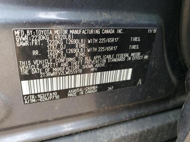 Photo 12 VIN: 2T3RWRFV2LW055918 - TOYOTA RAV4 XLE 