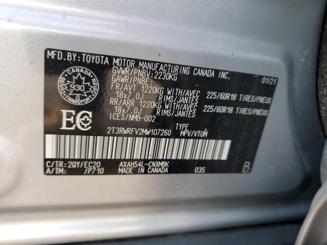 Photo 11 VIN: 2T3RWRFV2MW107260 - TOYOTA RAV4 XLE 