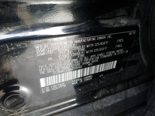 Photo 9 VIN: 2T3RWRFV3KW018469 - TOYOTA RAV4 XLE 