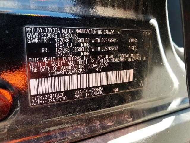 Photo 9 VIN: 2T3RWRFV3LW053921 - TOYOTA RAV4 XLE 