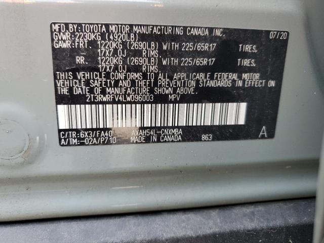 Photo 13 VIN: 2T3RWRFV4LW096003 - TOYOTA RAV4 XLE 