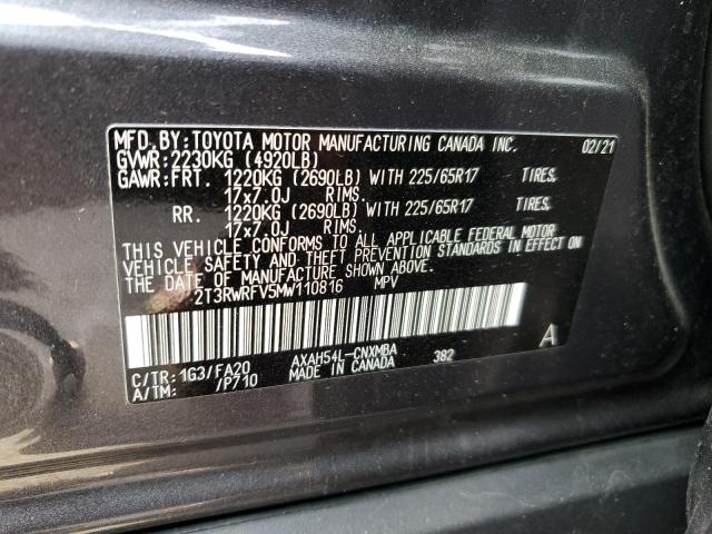 Photo 11 VIN: 2T3RWRFV5MW110816 - TOYOTA RAV4 