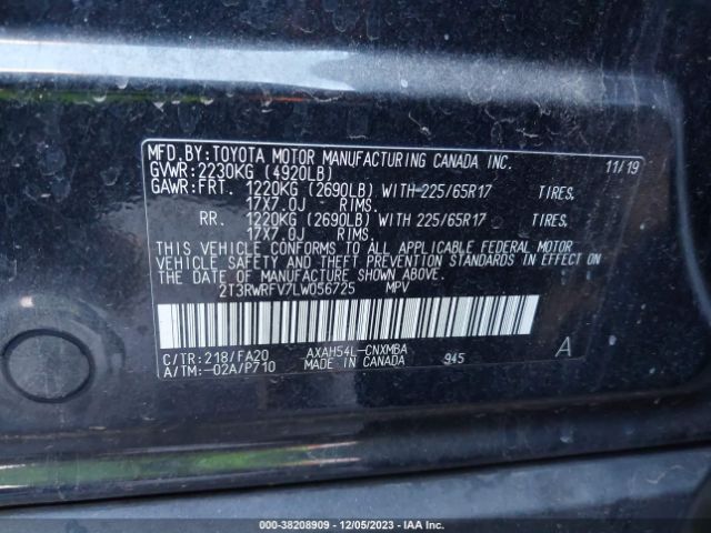 Photo 8 VIN: 2T3RWRFV7LW056725 - TOYOTA RAV4 