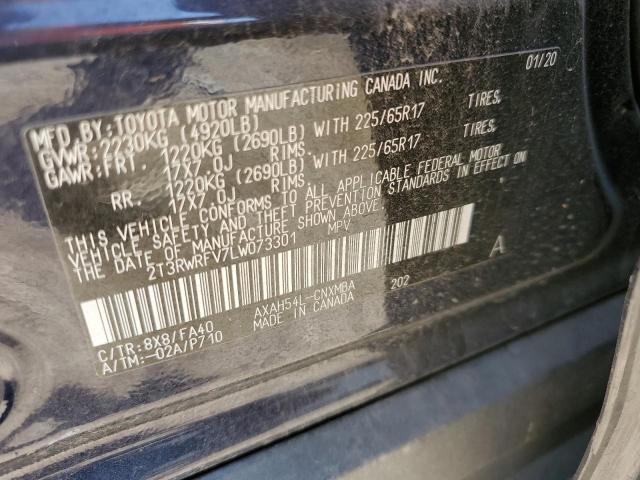 Photo 12 VIN: 2T3RWRFV7LW073301 - TOYOTA RAV4 XLE 