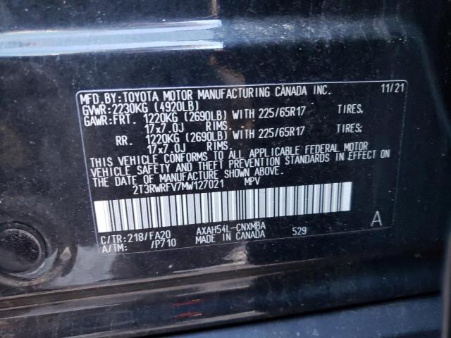 Photo 12 VIN: 2T3RWRFV7MW127021 - TOYOTA RAV4 