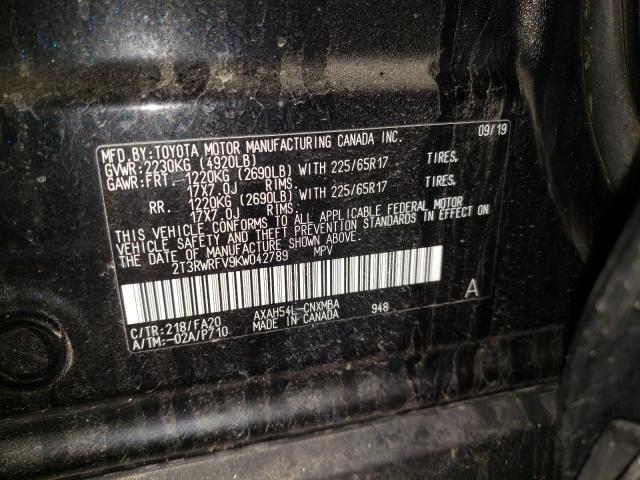 Photo 9 VIN: 2T3RWRFV9KW042789 - TOYOTA RAV4 XLE 