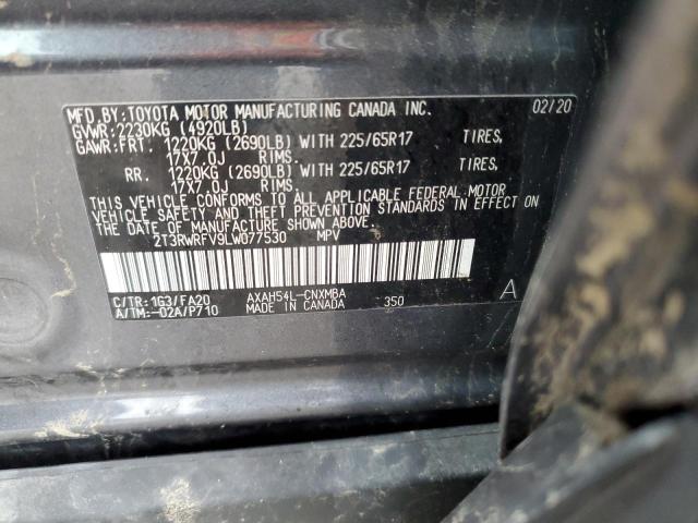 Photo 12 VIN: 2T3RWRFV9LW077530 - TOYOTA RAV4 XLE 