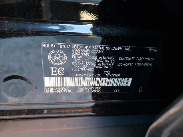 Photo 9 VIN: 2T3RWRFV9LW102295 - TOYOTA RAV4 XLE 