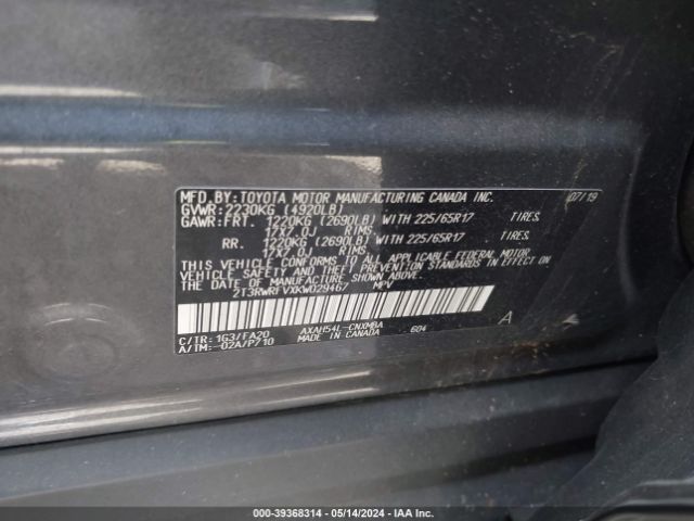 Photo 8 VIN: 2T3RWRFVXKW029467 - TOYOTA RAV4 HYBRID 