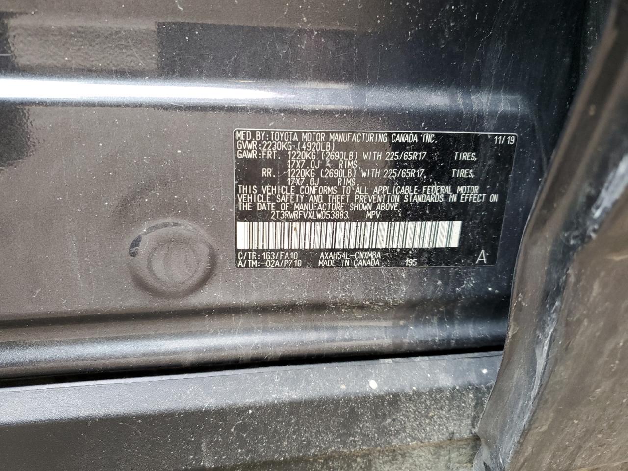 Photo 13 VIN: 2T3RWRFVXLW053883 - TOYOTA RAV 4 