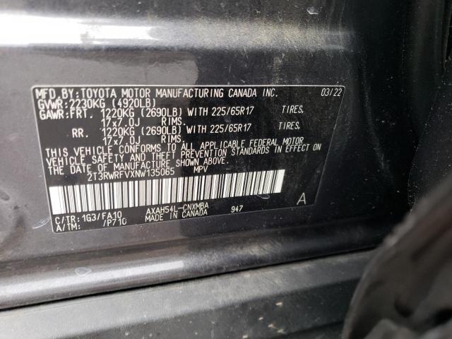 Photo 11 VIN: 2T3RWRFVXNW135065 - TOYOTA RAV4 