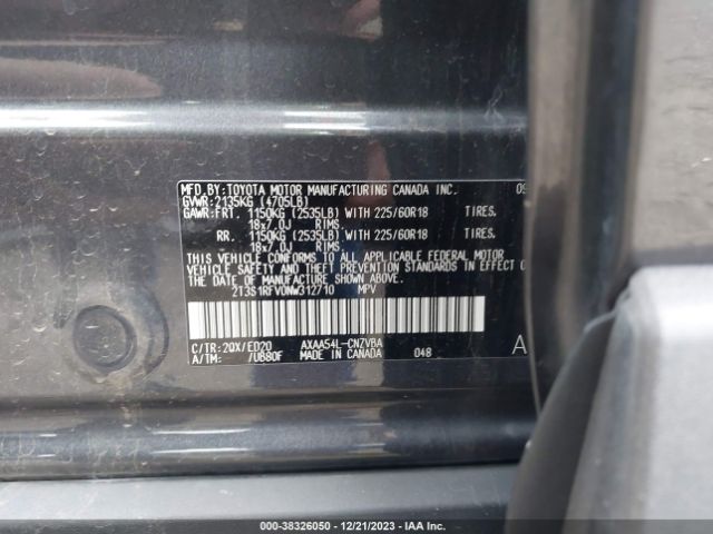 Photo 8 VIN: 2T3S1RFV0NW312710 - TOYOTA RAV4 