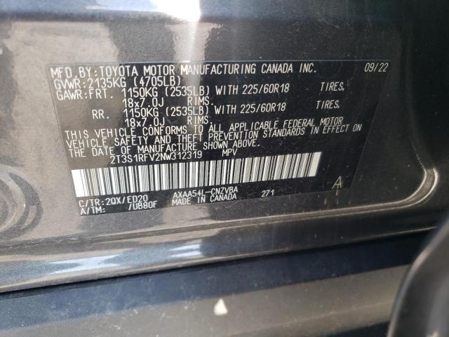 Photo 12 VIN: 2T3S1RFV2NW312319 - TOYOTA RAV4 