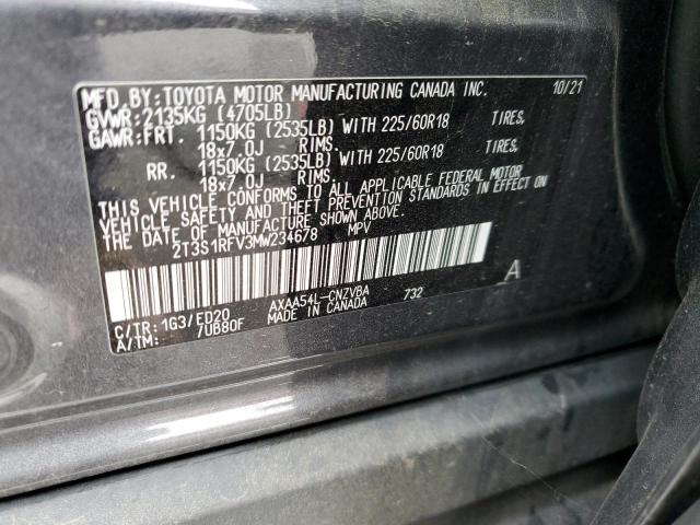 Photo 12 VIN: 2T3S1RFV3MW234678 - TOYOTA RAV4 TRD O 