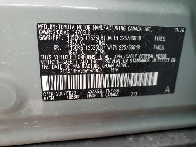 Photo 13 VIN: 2T3S1RFV5MW148000 - TOYOTA RAV4 