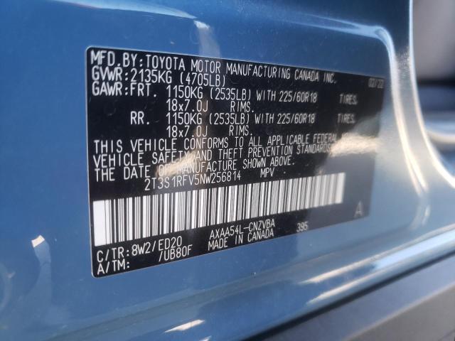 Photo 9 VIN: 2T3S1RFV5NW256814 - TOYOTA RAV4 TRD O 