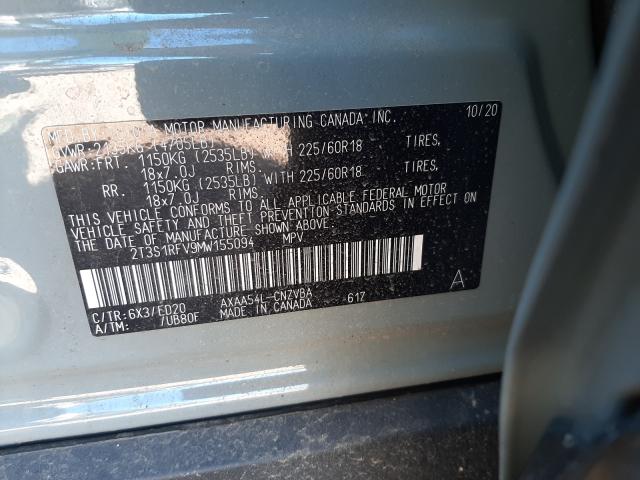 Photo 9 VIN: 2T3S1RFV9MW155094 - TOYOTA RAV4 TRD O 