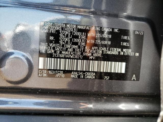 Photo 12 VIN: 2T3T6RFV4PW038212 - TOYOTA RAV4 SE 