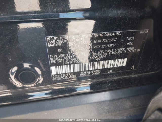 Photo 8 VIN: 2T3W1RFV0KW011481 - TOYOTA RAV4 