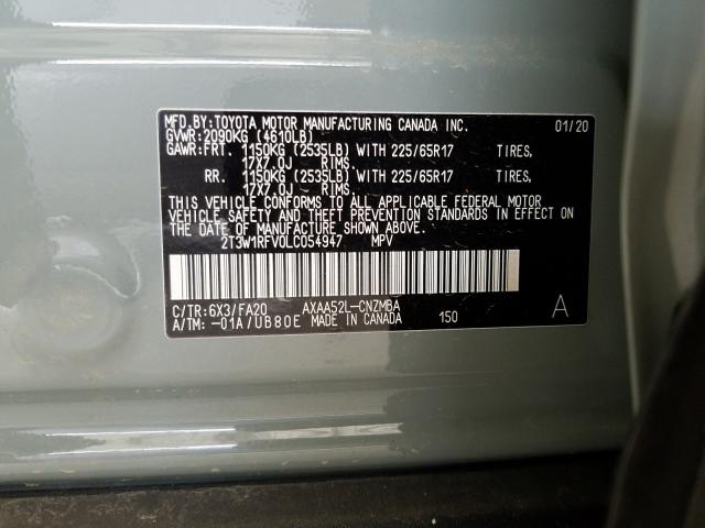 Photo 9 VIN: 2T3W1RFV0LC054947 - TOYOTA RAV4 XLE 