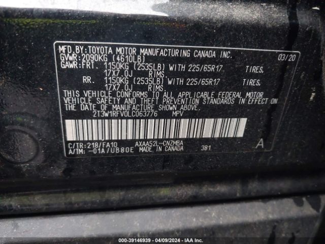 Photo 8 VIN: 2T3W1RFV0LC063776 - TOYOTA RAV4 