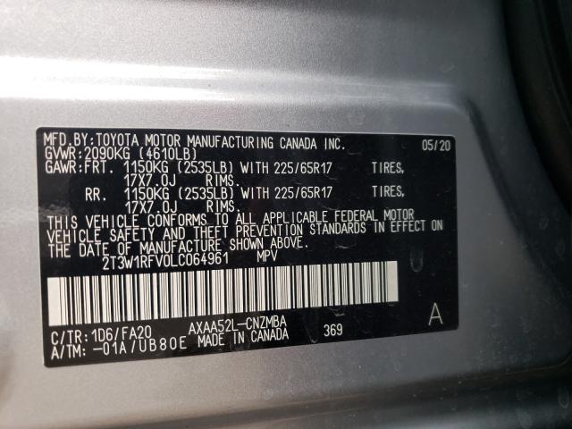 Photo 9 VIN: 2T3W1RFV0LC064961 - TOYOTA RAV4 XLE 