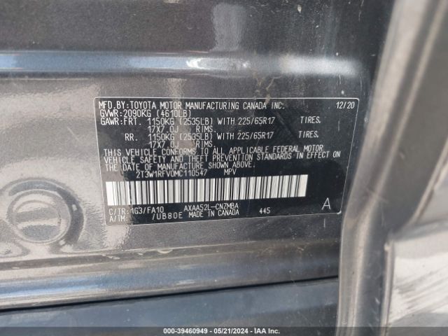 Photo 8 VIN: 2T3W1RFV0MC110547 - TOYOTA RAV4 