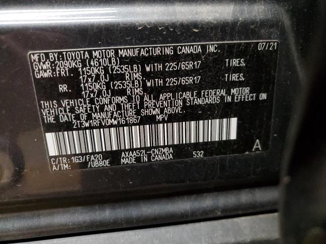 Photo 11 VIN: 2T3W1RFV0MW161867 - TOYOTA RAV4 