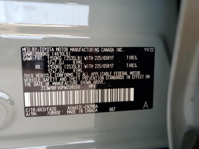 Photo 12 VIN: 2T3W1RFV0PW238550 - TOYOTA RAV4 XLE 