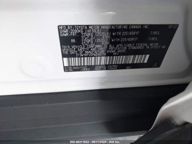 Photo 8 VIN: 2T3W1RFV0PW246714 - TOYOTA RAV4 