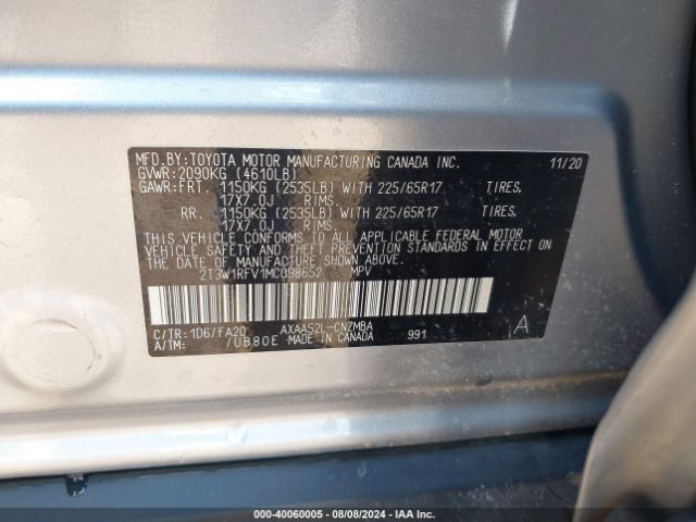 Photo 8 VIN: 2T3W1RFV1MC098652 - TOYOTA RAV4 