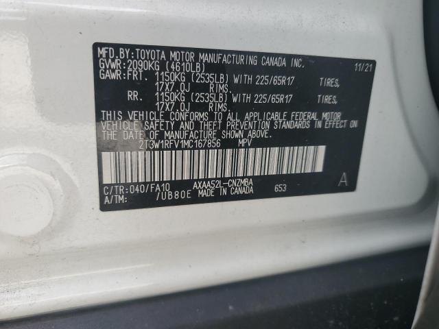 Photo 12 VIN: 2T3W1RFV1MC167856 - TOYOTA RAV4 XLE 