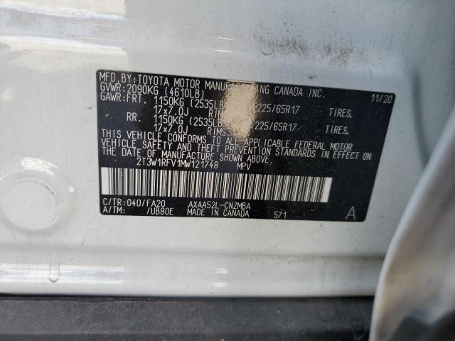 Photo 11 VIN: 2T3W1RFV1MW121748 - TOYOTA RAV4 XLE 