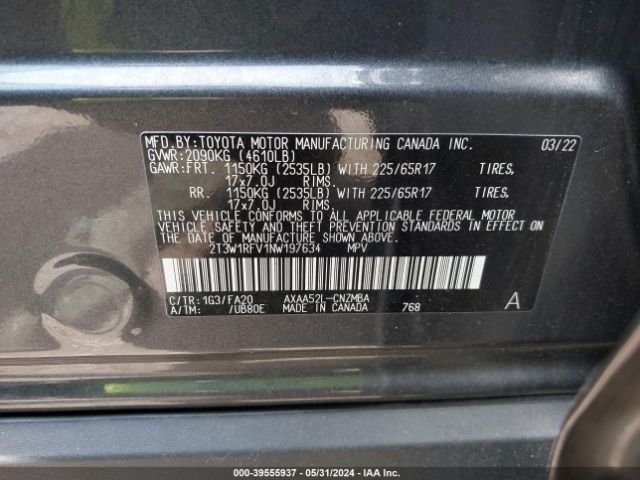 Photo 8 VIN: 2T3W1RFV1NW197634 - TOYOTA RAV4 