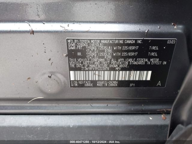 Photo 8 VIN: 2T3W1RFV1PC223976 - TOYOTA RAV4 