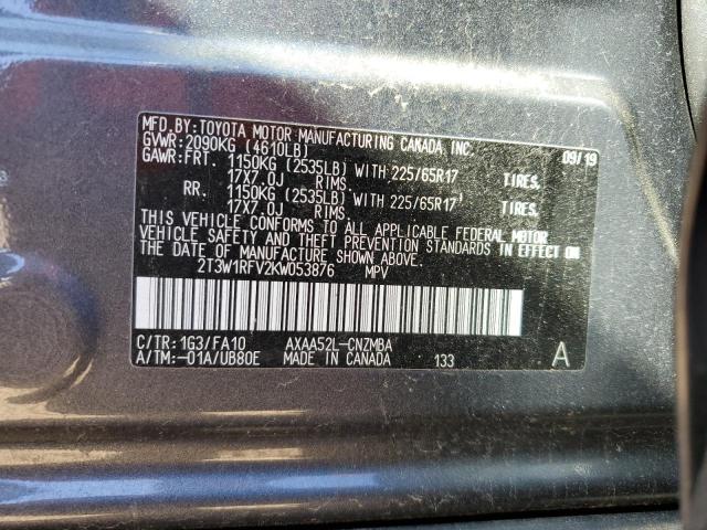 Photo 12 VIN: 2T3W1RFV2KW053876 - TOYOTA RAV4 