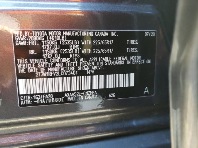 Photo 9 VIN: 2T3W1RFV2LC073404 - TOYOTA RAV4 XLE 