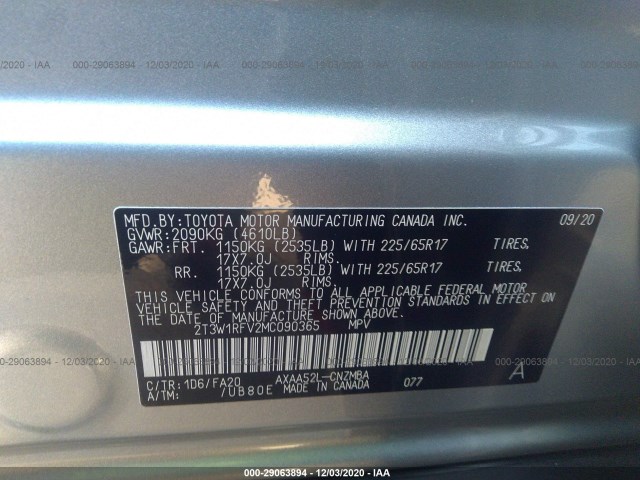 Photo 8 VIN: 2T3W1RFV2MC090365 - TOYOTA RAV4 