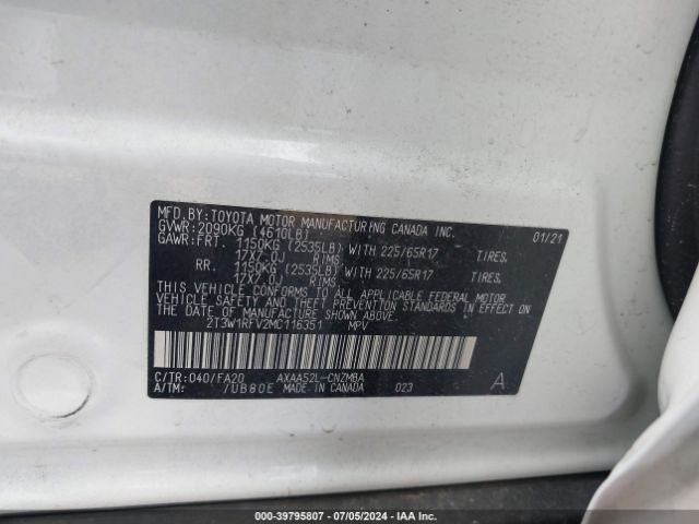 Photo 8 VIN: 2T3W1RFV2MC116351 - TOYOTA RAV4 