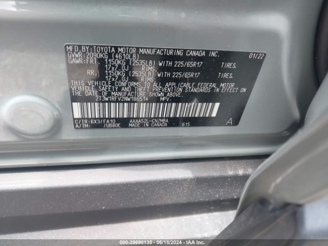 Photo 8 VIN: 2T3W1RFV2NW186514 - TOYOTA RAV4 