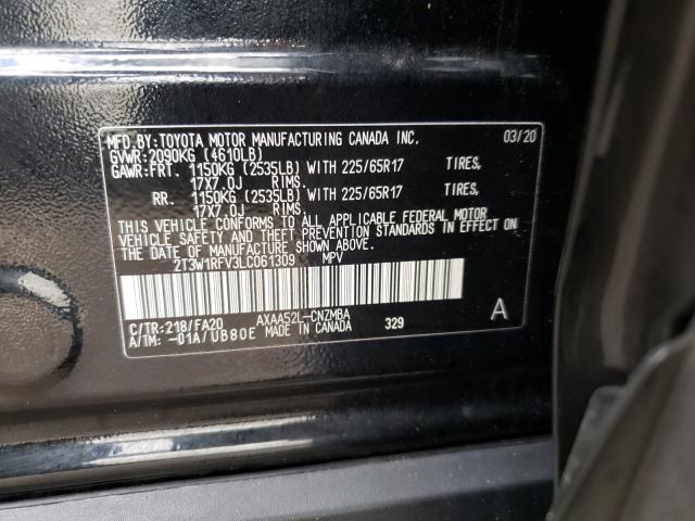 Photo 9 VIN: 2T3W1RFV3LC061309 - TOYOTA RAV4 XLE 